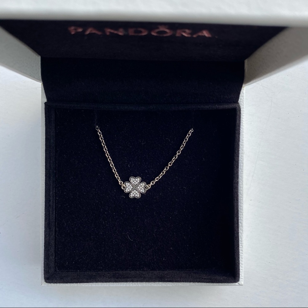 Pandora Sterling Silver Four Leaf Clover Bracelet